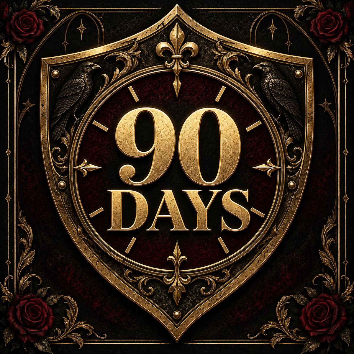 90-day extended warranty: gold 90 DAYS shield